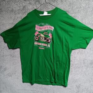 Biketoberfest 2025 Men’s Shirt Green 2XL Biker New Without Tags